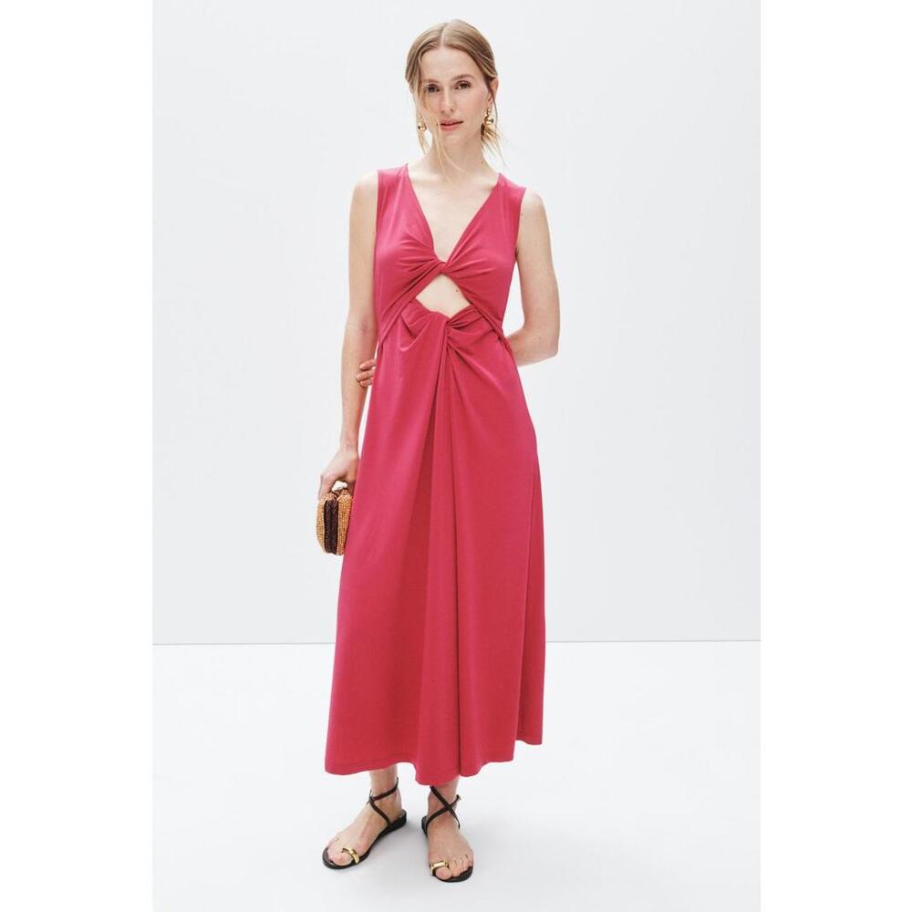 Rosetta Getty x RTR Cut Out Twist Front Dress Size XS